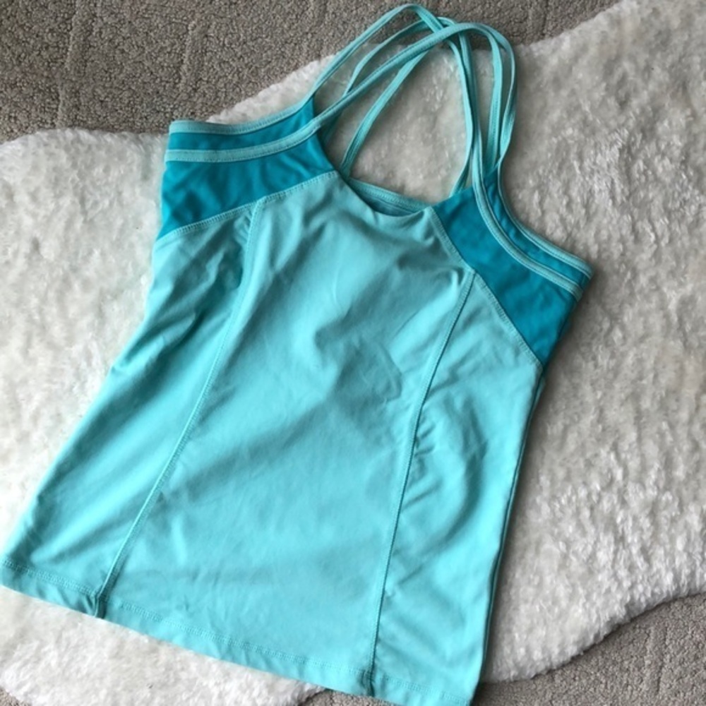Kyodan body corps Aqua 2 tone strappy workout tank